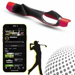 PROSKILLZ UK PRO Golf Grip Trainer + Free Access To Tutorial Videos – Hand Placement & Muscle Memory Trainer for Improved Swing, Accuracy, & Control. Durable Trainer for All Skill Levels (Black/Red)