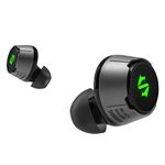 Black Shark Wireless Earbuds with 35ms Ultra-Low Latency, Bluetooth Headset with Studio-Quality Sound, Bluetooth 5.2, IPX5 Waterproof, 24h Listening Time, Clear Mics, Comfort Fit - Lucifer T4