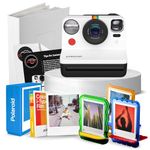 Instant Print Camera Bundle with Polaroid Now Gen 2 Instant Camera, Polaroid Colour i-Type Film, Polaroid Photo Holder, Polaroid Photo Album & Acrylic Photo Frames (Black & White)