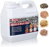 Mulch Glue for Landscaping, Powerful Concentrated Mulch Glue for Pea Gravel, Rock Glue, Gravel Binder, Secure Covering Firmly, Non-Toxic Mulch Glue for Rocks for Locking Most Mulches (35oz)