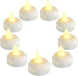 NISHIV Plastic Floating Light Diya Led Light Diya Water Sensor Diwali Purpose Floating Candles Waterproof Floating Candles Party Decorations Water Activated Sensor Pack of 6 (Yellow Light)