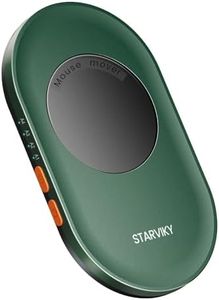 STARVIKY Mechanical Mouse Jiggler, Ultra-Slim Mouse Mover, with Adjustable Running Timer, Driver-Free Mouse Wiggler Shaker Silently Dark Green