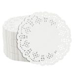 1000 Pack White 4 Inch Paper Lace Doilies for Desserts, Weddings, Baby Showers, Table Decor