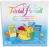 TRIVIAL PURSUIT - Family Edition - Quick Play Trivia for The Whole Family - Cards for Kids and Cards for Adults- 2+ Players - Family Board Games and Toys For Kids - Boys and Girls - Ages 8+