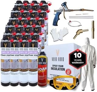 Vega Bond Premium Single Component, Self Expanding, Purplecoat Closed Cell Insulation Spray Foam 29 oz, Acoustic Spray,480 Board Feet Coverage at 1 inch Thickness (24 + Set)