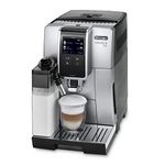 De'Longhi Dinamica Plus Perfetto ECAM370.85.SB, Coffee Bean Machine, Espresso Coffee Maker with LatteCrema System for Automatic Cappuccino, Dedicated App, Touch Display, Silver/Black