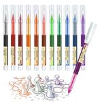 Surcotto Gel Pens, 0.5mm Colored Gel Ink Pens, Ultra-Fast Drying, Waterproof Gel Pen for Writing, Drawing and Outlining, Pens for Students, Office Workers, etc. Multicolor - 12 Pack