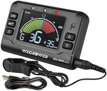 Wegrower Rechargeable 3 In 1 Digital Metronome Tuner Tone Generator