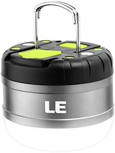 LE USB Rechargeable LED Camping Lantern, 310LM Outdoor Portable Tent Light with Magnet, 3000mAh Power Bank, 5 Lighting Modes, Waterproof Emergency Mini Camp Lantern Light