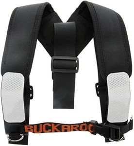 Buckaroo Leather Shoulder Braces, Black, One Size, TMHB