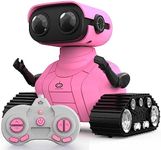 AOVIKOOD Robot Toys for Girls Boys, Rechargeable Robots for Kids, 2.4GHz RC Remote Control Robots with Flexible Head & Arms,LED Eyes,Dance Moves and Music,Girl Robot Toy, Gifts for Children Age 3 4+