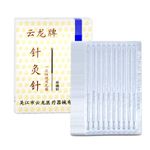 ROUDJER 100pcs Acupuncture Needle, Stainless Steel Professional Disposable Accupuncture Pins for Beauty Massage and Muscle Relax (0.35 * 50mm)