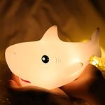 NYRWANA Night Lamp for Bedroom, Cute Lamp, Night Lamp for Kids, Silicone Lamp, Cute Night Lamp, Birthday Gifts, Lamp for Kids, Light Lamp, Diwali Light, Rechargeable, Shark Lamp (Multicolor)