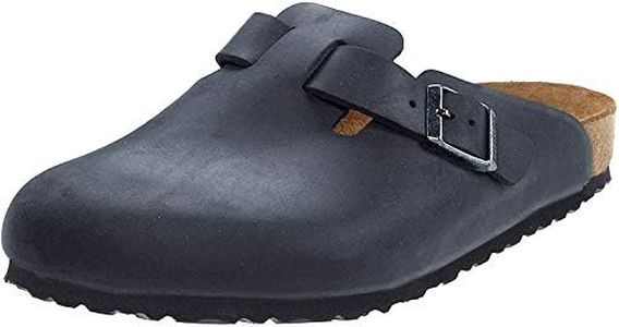 Birkenstock Boston Oiled Leather Black Clogs - 40 N