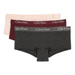 Calvin Klein Women`s Motive Cotton Boyshorts 3 Pack, Pink(qp2351-604)/R_c, Medium