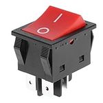 Boat Rocker Switch - Electric Welder Switches ON Off Rocker Switch 30A Welding Machine 4-Pin Red Light Toggle Switches for Industrial Use(1Pcs)