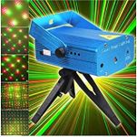 Led Strip RSCT Mini Laser Projector Stage Lighting Sound Activated Laser Light for Party, DJ and Home Decoration Blue (Pack of 1)