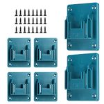 6 Packs Tool Holder for Makita 18V 14.4V Cordless Tool Storage, Wall Mount Holder/Hanger for Drill Tools with Screws(Blue)