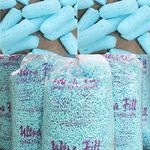 Eco - Flo Blue Coloured Biodegradable Packing Peanuts - Protective Postal Mailing Packing Void Loose Fill Filler Bean Bag Filling (30 Cubic ft (2 Full Bags))