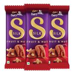 Cadbury Dairy Milk Silk Fruit And Nut Chocolate Bar, 137 G (Pack Of 3), 411 Gram