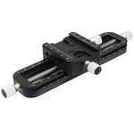 Haoge FM-160 Wormdrive Macro Rail for Macro Photography Track, Focus Stacking Precision Focus Slider/Close-up Shooting Clamp Plate Fine-Tuning Screw Rod