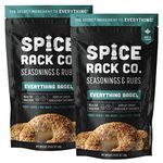 Everything Bagel Seasoning Spice Blend - Spice Rack Co Everything Bagel Seasoning Blend, No MSG, Non-GMO, Gluten-Free Everything Seasoning Mix, Avocado Toast Seasoning, Egg Seasoning, & more (2 Pack)