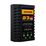 SUPULSE LiPo Battery Charger 2S-3S RC Balance Charger AC 7.4-11.1V 10W Upgrade Version B3AC Pro Compact Charger RC Car Charger for XHR Plug Battery(B3V2)