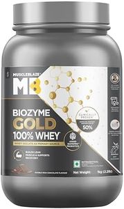 MuscleBlaze Biozyme Gold 100% Whey Protein (Double Rich Chocolate, 1kg / 2.2 lb) | Whey Isolate as Primary Protein Source