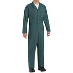 Red Kap Men's Tall Size Twill Action Back Coverall, Spruce Green, 40