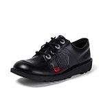 Kickers Women's Kick Lo Adult Leather Shoes, Black, 3 UK