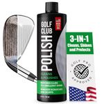 Berkland Golf Club Polish - Made in The USA Instant Golf Club Cleaner and Golf Club Scratch Remover - Cream Golf Club Polishing Kit/Golf Club Cleaning Kit - 8 oz of Metal Polish Compound