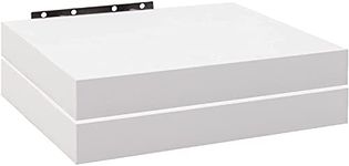 WOLTU 2 Pcs Floating Shelf White Wooden Wall Storage Display Shelf 30cm Long RG9371ws-2