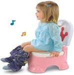 YORKING Baby Potty Toilet Training Seat with Sounds Lavatory Potties Potty Training Mom Helper Pink for Boys and Girls to Encourage Practice and Reward