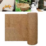 12x40 inch Coco Liner Roll Coconut Coir Liner Reptile Carpet Coco Mat for Planter Window Box Flower Basket Garden Decoration Animal Pet Pad Liner