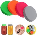 4PCS Beverage Can Lids, Dustproof Silicone Sealer Cap, Standard Soda Beer Saver, can Lids for Fizzy Drinks, SpillProof Drink Covers, Food Protection for Water Cups, for Drinks Bottle Caps for Beer