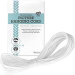 Smith’s® Extra Strong Picture Hanging Cord (20m x 2.5mm) | 30kg Capacity | Heavy Duty | Braided Rope | Matte Finish | Perfect for Hanging Pictures, Mirrors, Paintings, Decorations & Craft Projects!