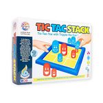 Ratna's Tic Tac Stack Mind Challenging Strategy Family Board Game for Kids & Adults