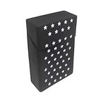 Silicone Cigarette Case Pack Box Cover Cig Holder King Size Cigarettes White Stars Black Design Novelty Gifts for Her Accessory BestWayDigital