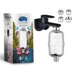Purifit Universal Shower & Tap Water Filter for Hard Water | Reduces Chlorine & Hard Water Effects | Hair & Skin Protection | Includes 4 Adaptors for Universal Fit | 2 Year Warranty