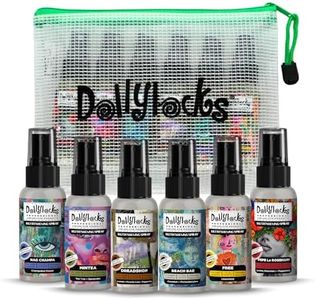 Dollylocks Refreshening Spray for Locs, Braids, Extensions, Dreadlocks | Plant-based, Residue-free, Sulfate-free | Refresh Moisturizing Scalp Relief | Variety Set | 1 oz (Pack of 6)