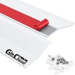 Ginchain Garage Door Seal Top and Sides - Ease of Installation Garage Door Weather Stripping Side Seal Insulation Trim Seal(White, 36FT)