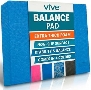 Vive Balance Pad - Foam Board Yoga Mat Block for Physical Therapy, Stability, Workout, Knee and Ankle Exercise - Equipment for Strength Training, Rehab - Large Floor Pad for Adults, Kids