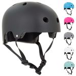 SkateHut Bike Helmets for Kids, Teens and Adults - Certified Safety Helmet for Boys, Girls, Men & Women - Adjustable Skateboarding Helmet for Scooters, BMX, Mountain Biking & Roller Skating Protection