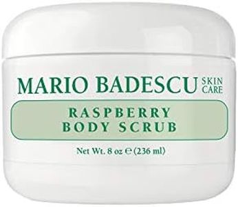 Mario Badescu Raspberry Body Scrub for All Skin Types |Exfoliating Body Scrub that Softens and Renews |Formulated with Raspberry Seeds & Papaya Extract| 8 OZ