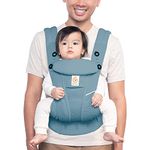 Ergobaby All Carry Positions Breathable Mesh Baby Carrier with Enhanced Lumbar Support & Airflow (7-45 Lb), Omni Breeze, Slate Blue