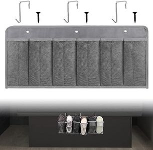 RVZONE RV Shoe Pockets 6 Large Pockets Heavy Hanging Bedside Storage Organizer with Sturdy Hooks Storage Pockets Hangs on bed for Shoes Toys and Tool Accessories