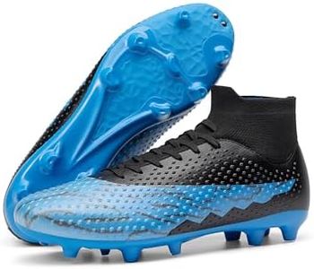 DREAM PAIRS Lace-Up Comfortable Fashion Shoes,Size 7,Black/Royal Blue,DMUMSO2404
