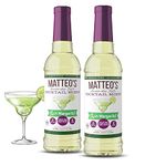 Matteo's Sugar Free Cocktail Mixes - Margarita - Delicious Cocktail Mixers, 0 Calories, 0 Sugar Cocktails, Keto Friendly Drinks (750 Ml), 2 Count