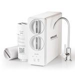 Frizzlife 0.0001μm Reverse Osmosis 600 GPD Water Filter System, NSF Certified TDS Reduction, 8-Stage Under Sink Tankless RO System, 3:1 Pure to Drain, Compact for Space Saving, BPA-Free MR600 White