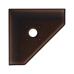 Questech Decor Shower Soap Dish, Retrofit Corner Shower Shelf for Tiled Shower Walls, Bathroom Storage, 5 Inch Geo Flatback Shower Caddy, Oil Rubbed Bronze Finish